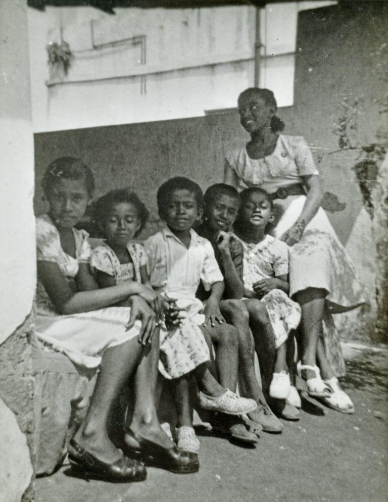 Me (3rd from left) and some of my siblings on the roof top of Malindi house